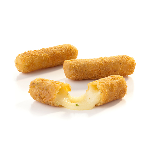 CRISPY TEMPURA MOZZARELLA STICKS, PROCESSED  - box