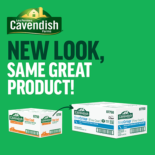 3/8" STRAIGHT CUT FRIES, SKIN-ON - box