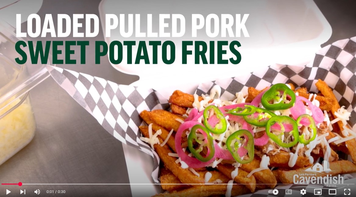 Loaded Pulled Pork Sweet Potato Fries